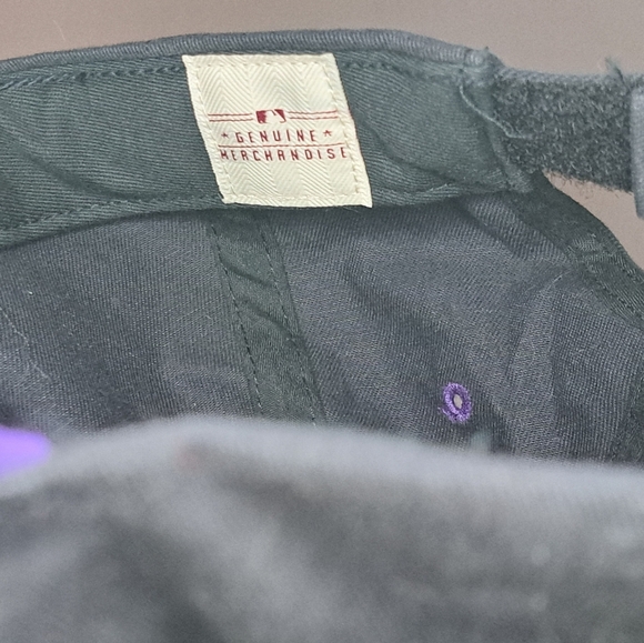 Colorado Rockies MLB Hat Cap Strap Back Black Spring Training Script Logo Mens - Picture 3 of 6